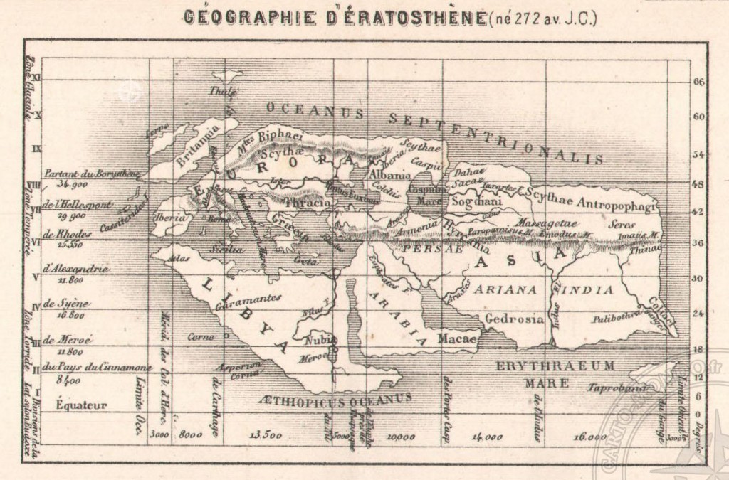 geographie d'Eratosthene (carto mundo)